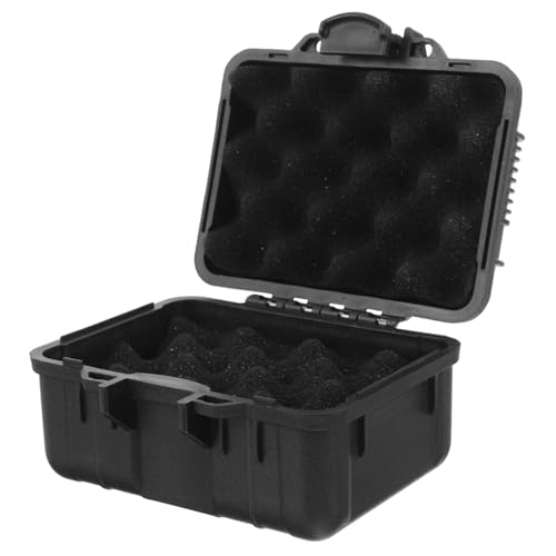 KOMBIUDA Caja caja de instrumentos Emergencia llevar funda Nordica miniequipo safe box storage box estuche de herramientas multiusos maletín de transporte de medicamentos el plastico Black