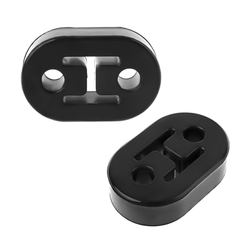 NYTKL 2 PCS Car Rubber Exhaust Hanger, 2 Holes 12mm 0.47