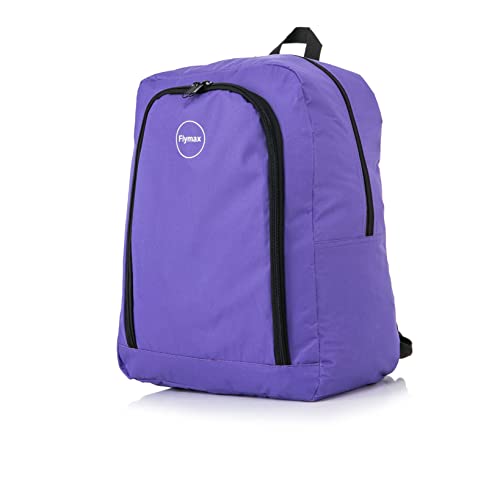 FLYMAX EasyJet - Mochila ligera para equipaje de mano (45 x 36 x 20 pulgadas), Purple, Mochilas Cover