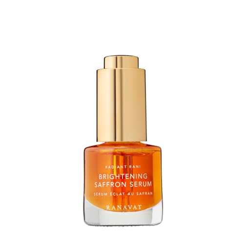 RANAVAT Brightening Saffron Serum - Vitamin C Alternative for Hyperpigmentation & Uneven Skin Tone - Leaves Skin with a Healthy Glow (0.17 oz)