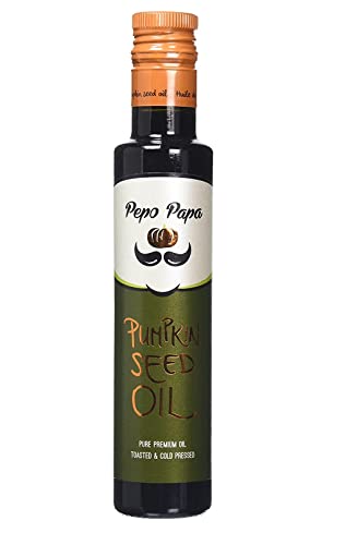 Pepo Papa - Olio di semi di zucca puro al 100%, ottenuto dalla prima spremitura con metodo tradizionale (250 ml)