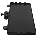 Entretien facile et surface durable : le traitement de surface facile à nettoyer de ce plateau porte-accessoires micro assure sa longévité et un aspect impeccable même après une utilisation quotidienne en studio ou en concert. pince micro facile à installer. support de plateau micro en plastique