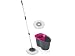Produktbild Leifheit Set Clean Twist Disc Mop 60 Years Edition pink, Wischer für nebelfeuchte Reinigung, Wischmopp mit Schleudertechnologie, Schleudermop ohne Fußbedienung, Bodenwischer mit Click-System