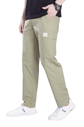 Image of DIVISIVE Men's Loose Fit Linen Blend Cotton Cargo Pants