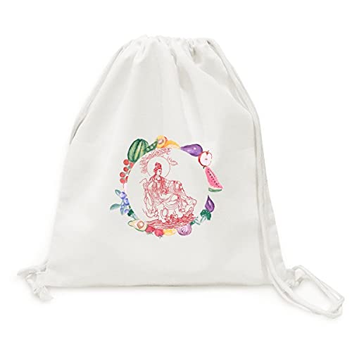 Sac pliable Guanyin rouge : fini les sachets plastique jetables