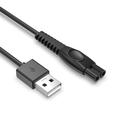 Nicpower 5V USB-A Charger Cord Fit for Philips Norelco 2000 2400 2600 3600 3900 5400 5000X 7200 i9000 Wet & Dry Electric Shaver Series 3000 5000 7000 Fit for Phillips OneBlade Trimmer Razor (1 Pack)