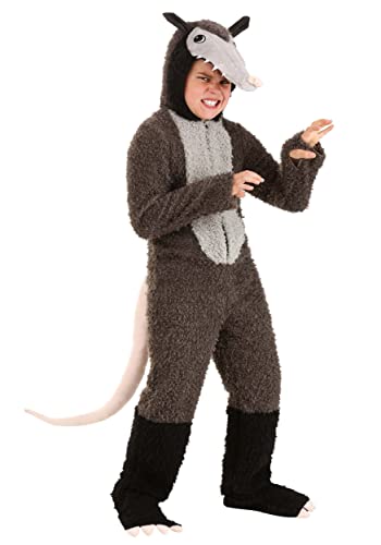Disfraz infantil Fuzzy Possum con capucha y cubrezapatos