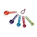 Farberware 5216440 Professional Plastic Measuring Spoons, Set of 5, Assorted Colors