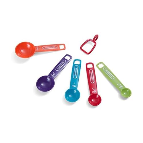 Farberware Professional Plastic Measuring Spoons, Set of 5, Colors may vary by Farberware - Used condition - US$4.68