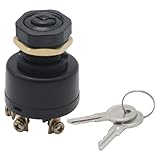AXGSRV MP41000 Marine Ignition Switch with Keys Push to Chock, Replacement for Most Outboard Engines, Replaces 8788107 MP41000 MP52000 17393
