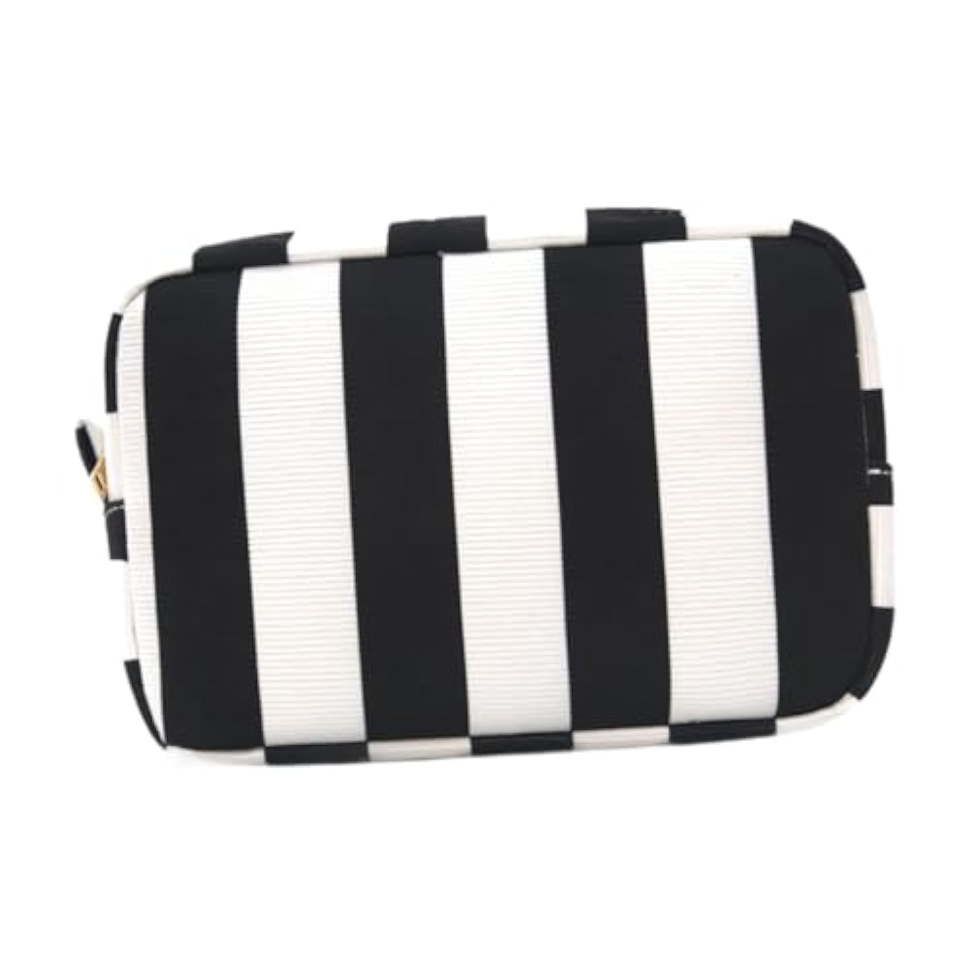 Cosmetic Pouch, Portable Travel Toiletry Wash Bag, Black White