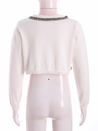 Kids Girls Long Sleeves Open Front Bolero Shrug Knitted Jacket Cropped Sweater Tops Outerwear Fall Winter3