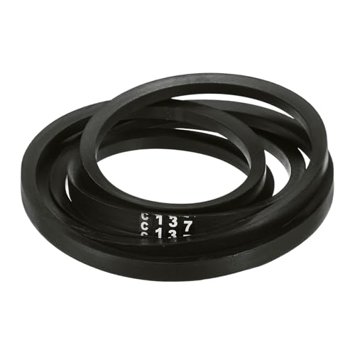 Courroies trapézoïdales C137 uxcell noire longue de 355,6 cm pour moteur et industrie