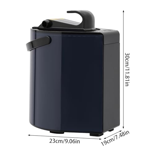 CNCEST Sauna Steamer Pot 3 Liters, 1400W Portable Sauna Steamer for Sauna, w/Touch Screen&Remote Control Adjustable Time&Temp, Home SPA Fumigation Steam Machine, Blue