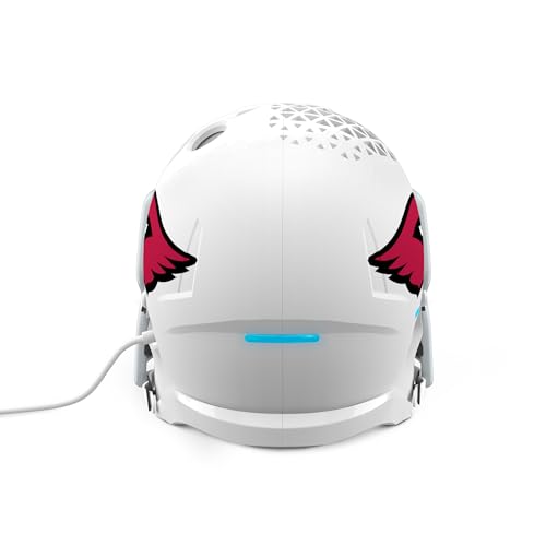 Image of NFL Echo Dot Bundle: Includes Echo Dot | Glacier White and Limited-Edition NFL Helmet Stand | Arizona Cardinals