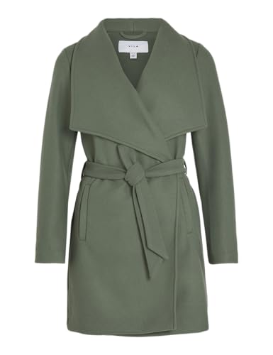 Manteau VILA VICOOLEY ceinturé au tombé fluide et design épuré scandinave