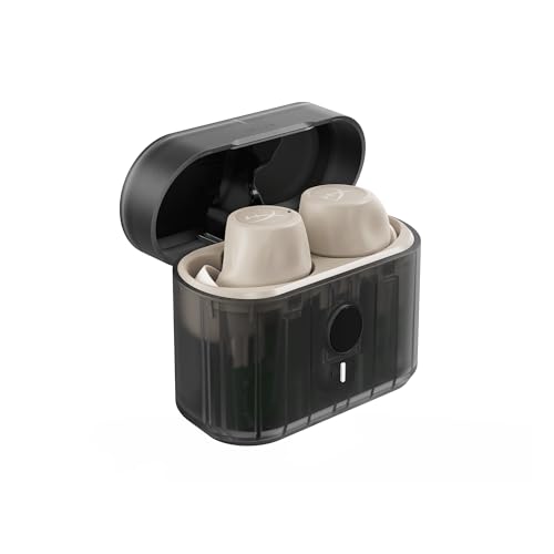 HyperX Cirro Buds Pro – True Wireless Earbuds, Active Noise Cancellation, ANC, Ambient Sound Mode, Low Latency, Bluetooth 5.2, IPX4, Fast Charge, PC, Nintendo Switch, Mobile - Tan