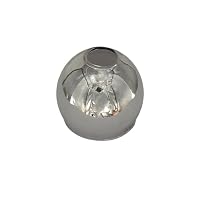 Paralume In Vetro Di Ricambio E14 Per Lampada Da Tavolo O Sospensione, Diametro 22 Cm, Altezza 8.5 Cm, Apertura Attacco 3 Cm