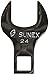 Sunex 97325 1/2" Drive 25 mm Fully Polished Jumbo Straight Crowfoot Wrench