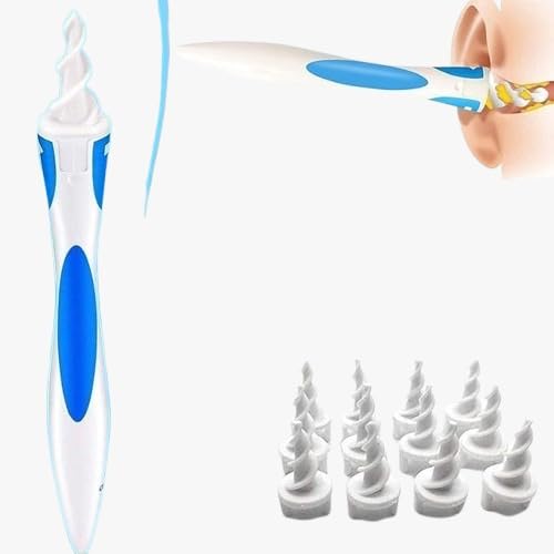 Earwax Removal Product, comes with 16 Soft and Flexible Replacement Heads, Ear Cleaner, The Most Suitable for Removing Earwax, Earwax Removal Tool, The Best Choice for Removing Earwax