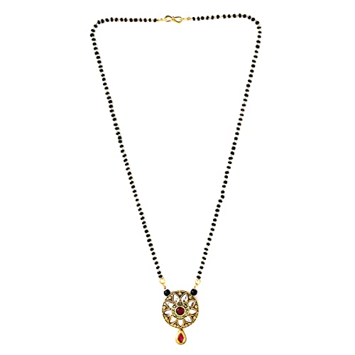 Traditional Plated Circle Charm Mangalsutra, Women's