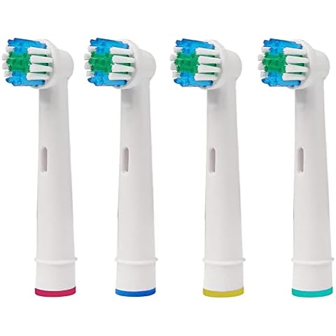 4X Electric Toothbrush Heads Pack of 4 Compatible with Oral B Braun Toothbrush Heads / Replacement Toothbrush Heads Compatible with Oral B Electric Toothbrush Heads 4 Packs Cover