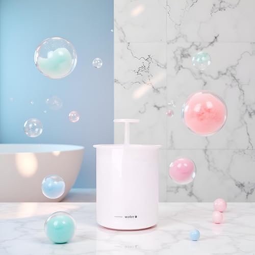 White Foam Cup Facial Cleanser - Portable Skin Care Tool