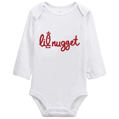 Image of SproutJoy Little Nugget Bodysuit Baby Funny Lil Nugget Baby Bodysuit Chicken Bodysuits Boy Girls Clothes