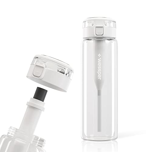 Wessper Gourde en verre 680 ml avec filtre à eau, sans BPA, boute...