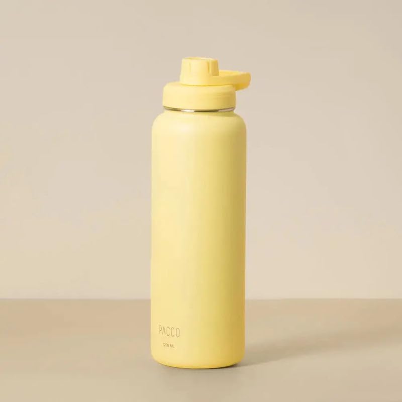 PACCO Garrafa Térmica Hydra V2 1200ml Aço 18/8 Até 24h gelada ou até 12h quente Tampa hermética com super vedação (lima)