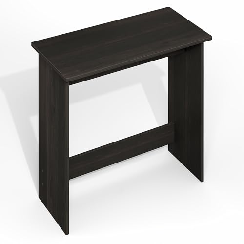Image of Furinno Simplistic 31-Inch Black Computer Desk, Small Office Desk, Rectangular Home Office Desk with Drawers, Gaming Desk for Home Office, Bedroom, Study Room, Black Espresso