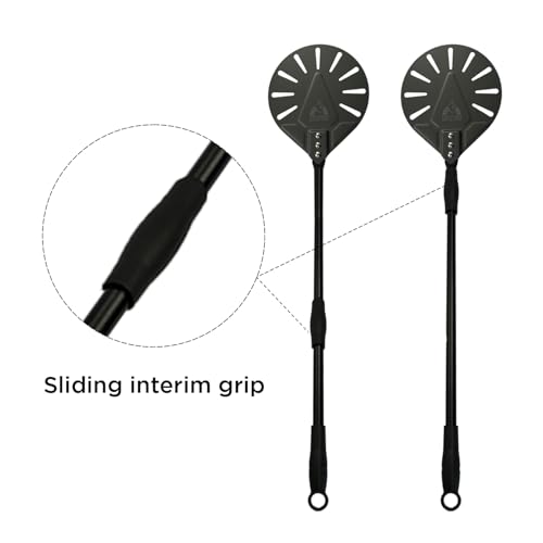 Image of Chicago Brick Oven Turning Perforated Pizza Peel - 7 inch Diameter - 35 inch Overall Length - Premium Pizza Peel, Pizza Steel, 12 Inch for Professional and Home Use