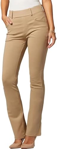 Stretch Slacks for Women - Wear to Work - Tummy Control Waistband...