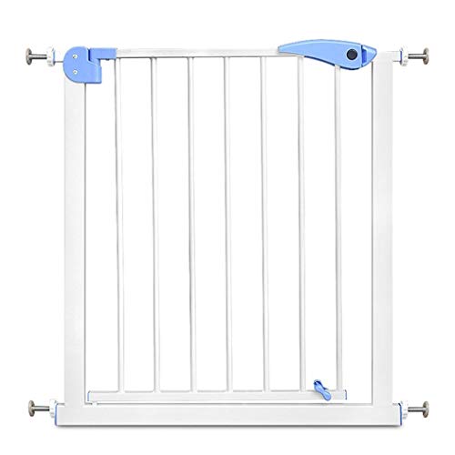 HONGAN Puerta De Bebé Puertas De Seguridad For Bebés Que Se Cierran Automáticamente Cerca De Aislamiento For Mascotas Puertas For Bebés Extra Ancho Sin Perforaciones (Color : Blue, Size : 103-110cm)