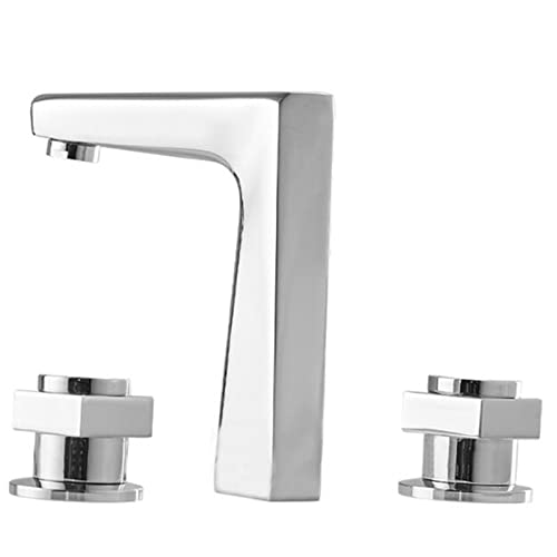 Robinet de lavabo 3 trous laiton mitigeur double poignée bain