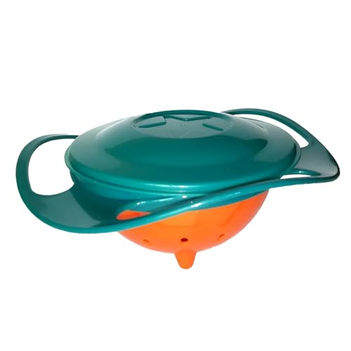 Image of Gyro Bowl for Toddlers, Baby Magic Bowl-360 Rotating for Kids Age 1 to 3 Years - Non Spill Resistant, Anti-Spill Rotating Snack Bowl, BPA Free, Non-Toxic, Mess-Free Feeding Bowl.
