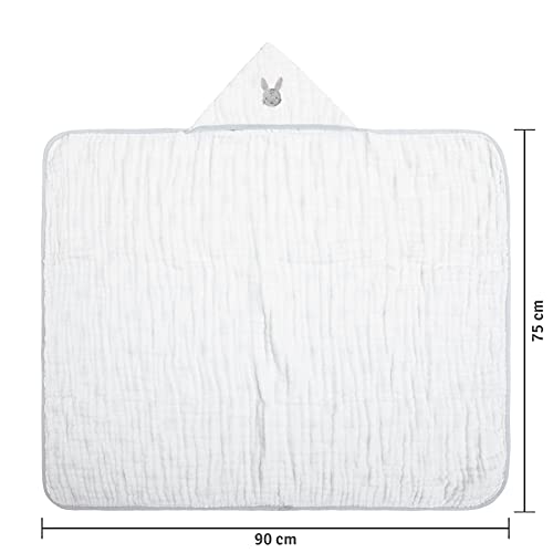Papi Textil Toalha De Banho Papi Soft C/Capuz Bord 90Cm X 75Cm Contem 01 Un