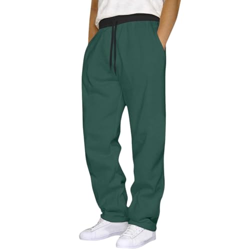 Pantalones de chándal anchos para hombre, pantalones de deporte, pantalones de tela, pantalones de chándal de corte relajado, pantalones de chándal de pierna ancha, pantalones de deporte, pantalones