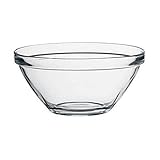 Acan Ensaladera de cristal de 26 cm de diámetro y 13 cm de alto. Bol para servir ensaladas u otras comidas. Bowl valido para microondas y lavavajillas ideal para el hogar.