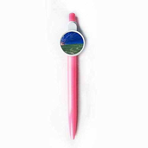 Stylo à bille rétractable DIYthinker Grassland couleur bleu ciel pour écriture quotidienne