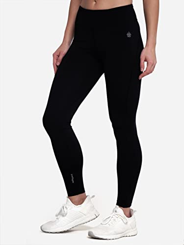 Image of CULT High Waist Running Tights with Side Pocket | Geometric Print | Breathable | Moisture-Wicking | Curved Hem