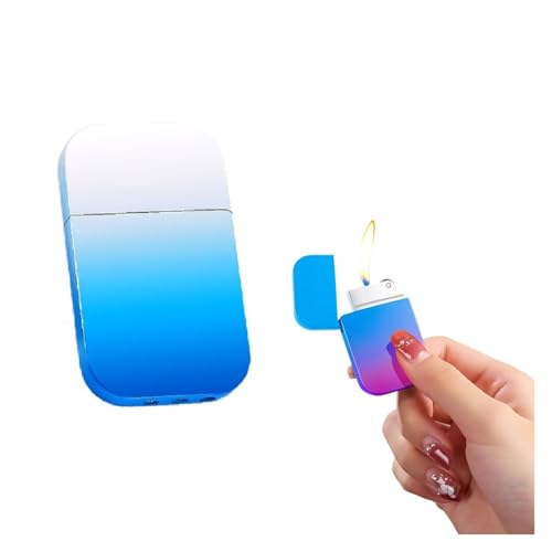 Encendedor de antorcha de llama suave, encendedor de butano recargable, llama ajustable, reutilizable, apto para acampar al aire libre (butano no incluido)