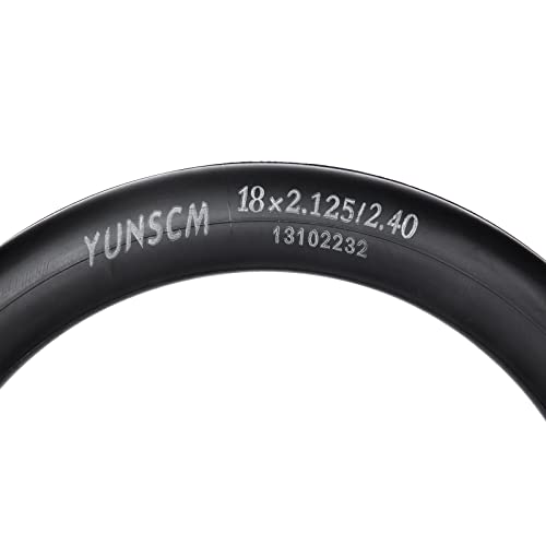 YunSCM 2PCS 18" Heavy Duty Bike Tubes 18x2.10 18x2.125 18x2.25 18x2.35 18x2.40 18x2.50 52/64-355 AV32mm Schrader Valve Compatible with 18x2.10/2.125/2.25/2.35/2.50 Road/MTB Bike Tyre Tubes - Image 3