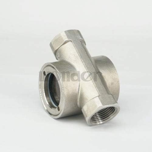 3/4インチメスSS304ステンレス鋼製ウィンドウサイトフローインジケーター（インペラ付き）