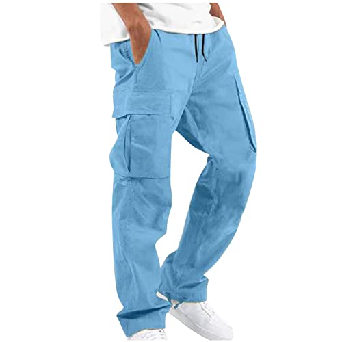 Pantalones cargo para hombre Talla Grande Largos Pantalones Multibolsillos Trekking Casual Deportivos de Pantalón Suelto Informal Pantalones tácticos 2024 Pantalones Deporte Hombre Fitness Gym