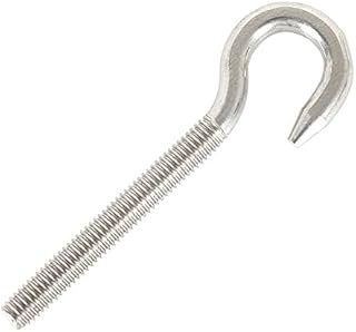 M8 Hook Bolt 304 Stainless Steel Ring Screw High Hardness Steel Hook Bolt Hanging Item Heavy Duty Screw Hook 5PCS