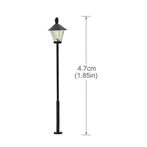 Lym09 10 Pcs Model Railway Led Lamppost Lamps Street Lgihts N Scale 4.7Cm 1.85Inch 12V New #TOP3