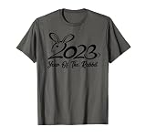 Año de conejo tipografía 2023 decoraciones de Año Nuevo chino Camiseta
