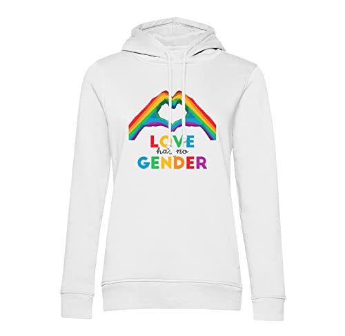 Sweat à capuche Love Has no Gender pull militant doux pour peau sensible
