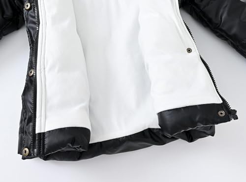 Veste à capuche fille de 2-3 ans coupe-vent et imperméable noir - 6